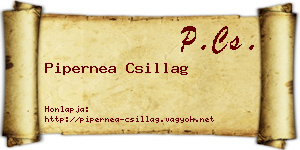 Pipernea Csillag névjegykártya